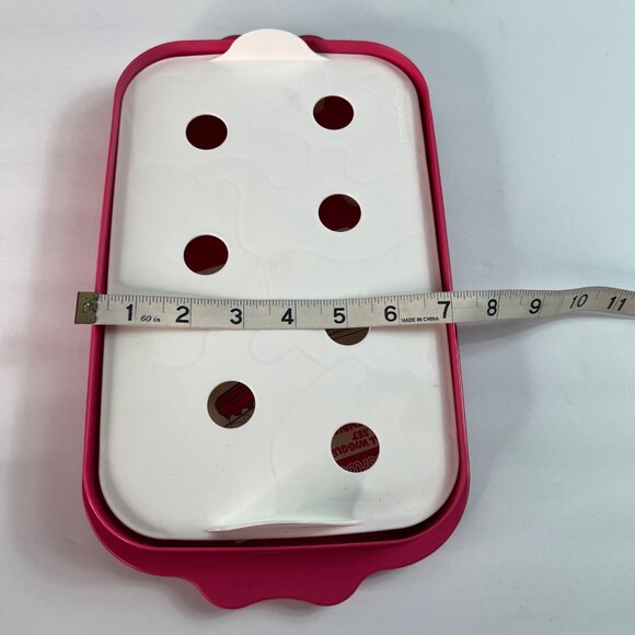 Tupperware Animal Wigglers Set Wiggly Gelatin & Cookie Mold Fun Kids Baking Red - Picture 10 of 11